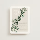 "Watermark" - Save the Dates in Taupe by Kaydi Bishop - Front