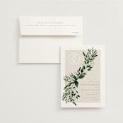 "Watermark" - Save the Dates in Taupe by Kaydi Bishop - Save the Date with Envelope
