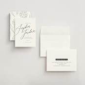 "Crescendo" - Save the Dates in Snow by Griffinbell Paper Co. - Assembled