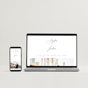 "Crescendo" - Save the Dates in Snow by Griffinbell Paper Co. - FREE Wedding Website