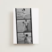 "Filmstrip" - Save the Dates in Onyx by Sarah Mraz - Front