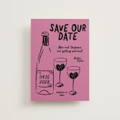 "Heart of Glass" - Save the Dates in Pretty in Pink by Helena Vitto - Front
