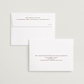 "Center Cut" - Save the Dates in Burgundy by Ani Somi - FREE Recipient Addressing