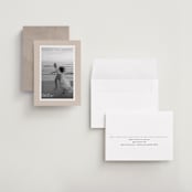 "Stamp" - Save the Dates in Taupe by Claire - Assembled