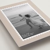 "Stamp" - Save the Dates in Taupe by Claire - Detail