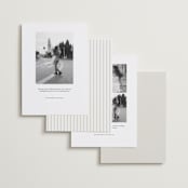 "boxed in" - Save the Dates in Quartz by Jenny Millington - Back of Card Options