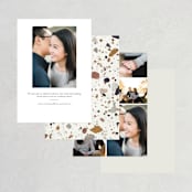 "Terrazzo" - Save the Dates in stone by Amy Payne - Back of Card Options
