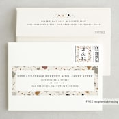 "Terrazzo" - Save the Dates in stone by Amy Payne - FREE Recipient Addressing