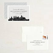 "Big City - Philadelphia" - Save the Dates in Light Taupe by Hooray Creative - Assembled