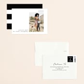"Modern Mood" - Save the Dates in Snow by Susan Brown - Assembled