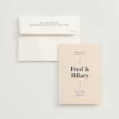"No us without you" - Save the Dates in Ivory by Pati Cascino - Save the Date with Envelope
