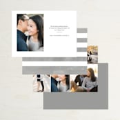 "We Found Love" - Save the Dates in Mist by Pixel and Hank - Back of Card Options