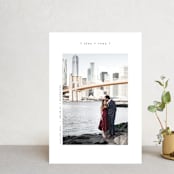 "Cityscape" - Save the Dates in Onyx by Faith Dorn - Front