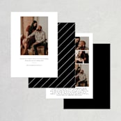 "Cityscape" - Save the Dates in Onyx by Faith Dorn - Back of Card Options