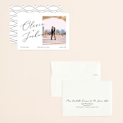 "Modern day names" - Save the Dates in Onyx by Heather Francisco - Assembled