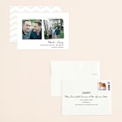 "Two Become One" - Save the Dates in Wedding Dress by Hooray Creative - Assembled