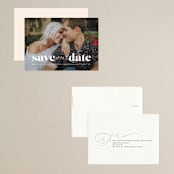 "Swoon" - Save the Dates in Vanilla by Lea Delaveris - Assembled