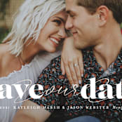 "Swoon" - Save the Dates in Vanilla by Lea Delaveris - Detail