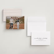 "Oh By the Way" - Save the Dates in Marshmallow by Keen Peachy - Assembled