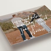 "Oh By the Way" - Save the Dates in Marshmallow by Keen Peachy - Detail