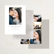 "Torn Texture" - Save the Dates in Parchment by Everett Paper Goods - Back of Card Options