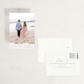 "Torn Texture" - Save the Dates in Parchment by Everett Paper Goods - Assembled