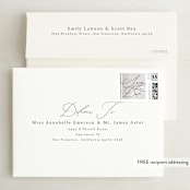 "Torn Texture" - Save the Dates in Parchment by Everett Paper Goods - FREE Recipient Addressing