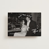 "Lovers" - Save the Dates in Ivory by Stephanie Heinrich Godbout - Front