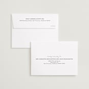 "Lovers" - Save the Dates in Ivory by Stephanie Heinrich Godbout - FREE Recipient Addressing