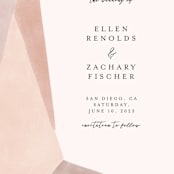"Sand Shapes" - Save the Dates in Desert by Inkblot Design - Detail
