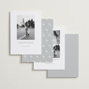 "Hold Tight" - Save the Dates in Ivory by Juneau Designs - Back of Card Options
