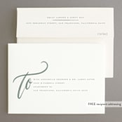 "Flourished Love" - Save the Dates in Cloud by Wildfield Paper Co - FREE Recipient Addressing