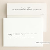 "City Love" - Save the Dates in Snow by John Paul - FREE Recipient Addressing
