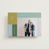"Color Cubes" - Save the Dates in Fern by Kelly Watkins - Front