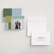 "Color Cubes" - Save the Dates in Fern by Kelly Watkins - Assembled