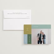 "Color Cubes" - Save the Dates in Fern by Kelly Watkins - Save the Date with Envelope