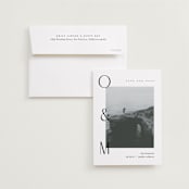 "Initial" - Save the Dates in Moon by Pixel and Hank - Save the Date with Envelope