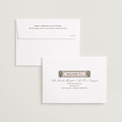 "Art Deco" - Save the Dates in Corbusier by Claudia Orengo - FREE Recipient Addressing