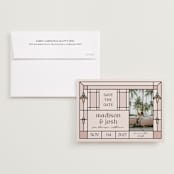 "Art Deco" - Save the Dates in Corbusier by Claudia Orengo - Save the Date with Envelope