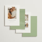 "Brynn" - Save the Dates in Cloud by Everett Paper Goods - Back of Card Options