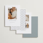 "Americana" - Save the Dates in Sea by leslie hamer - Back of Card Options