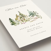 "Great Outdoors" - Save the Dates in Forest by Petra Kern - Detail