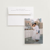 "Carefree" - Save the Dates in Quartz by Angela Garrick - Save the Date with Envelope
