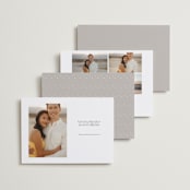 "Lovely Day" - Save the Dates in Pearl by Lea Delaveris - Back of Card Options