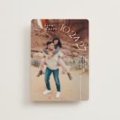 "Curved Date" - Save the Dates in Pearl by Brooke Chandler - Front