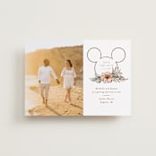 "Disney's Mickey Mouse Tropical  Frame" - Save the Dates in Earth by Shiny Penny Studio - Front