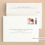 "Frankie" - Save the Dates in Ink by Karen Schipper - FREE Recipient Addressing