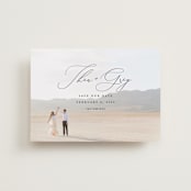 "Enchantment" - Save the Dates in Graphite by Snow and Ivy - Front