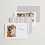 "Enchantment" - Save the Dates in Graphite by Snow and Ivy - Back of Card Options