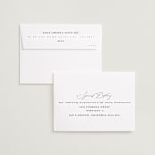 "Enchantment" - Save the Dates in Graphite by Snow and Ivy - FREE Recipient Addressing